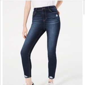 Vanilla Star Juniors Ripped High-Rise Skinny Jeans